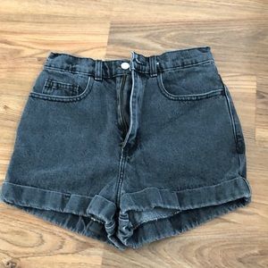 High waisted American Apparel denim shorts size 27